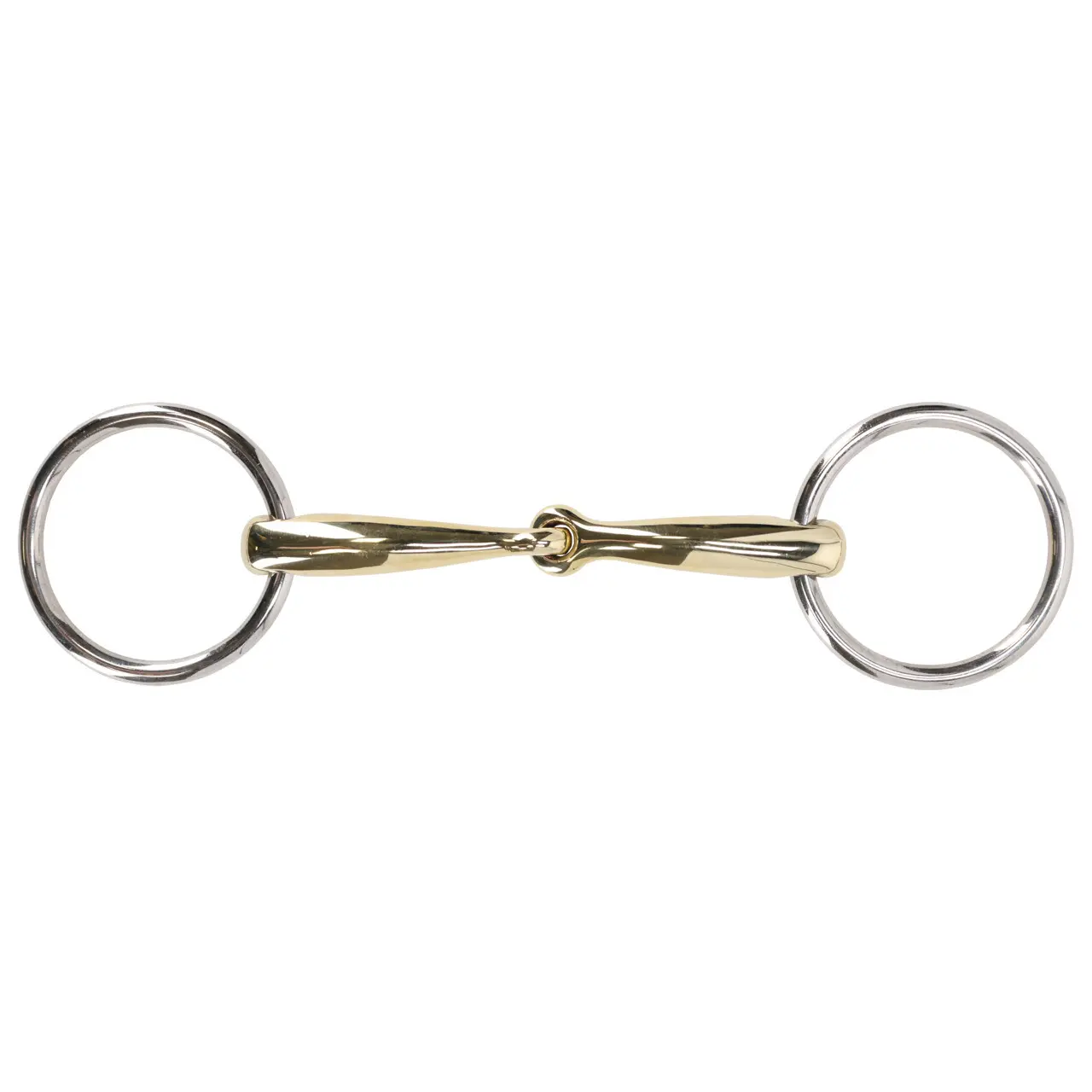 1x lomené stihlové udidlo QHP Anatomical 14 mm – Sweet Iron