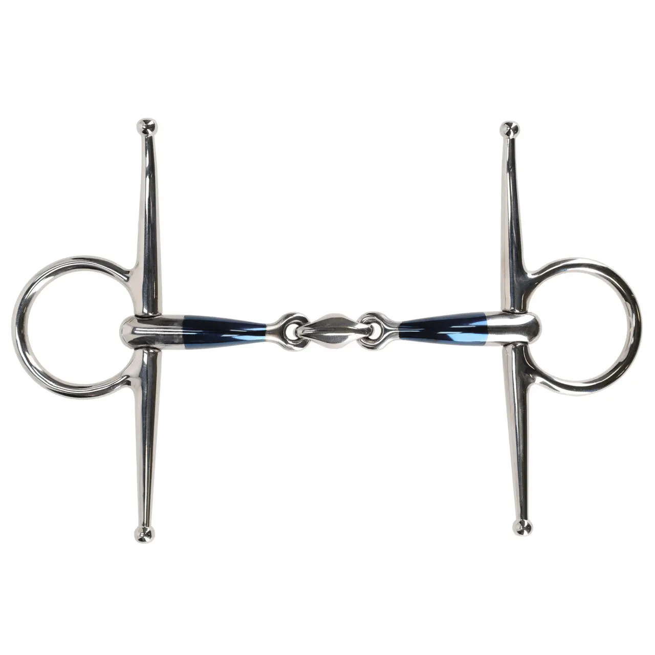 2x lomené roubíkové udidlo QHP Anatomical Sweet Iron 14 mm