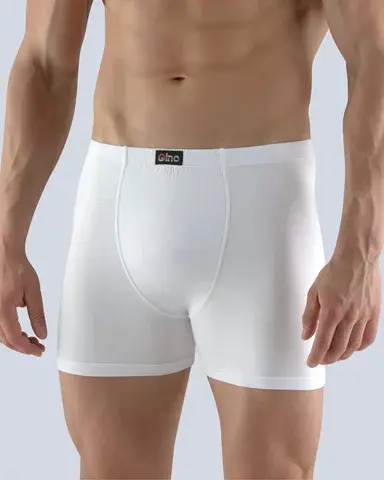 Pánské boxerky s delší nohavičkou GINA 74090P bílá L/XL