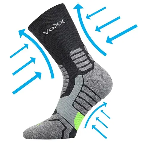 Kompresní ponožky VoXX RONIN tmavě šedá tmavě šedá