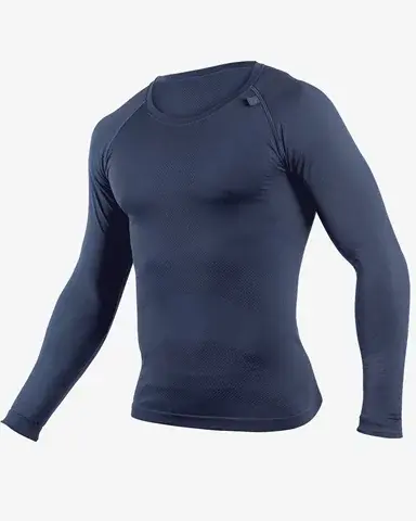 Pánské tričko s dlouhým rukávem GINO 88007P lékořice S/M