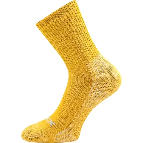 Silné hřejivé ponožky s viskózou VoXX SILKY - okrová okrová