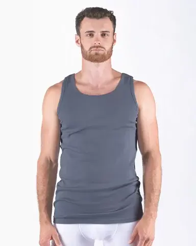 Pánský nátělník GINO 78002P kouřová XL