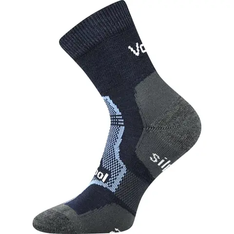 Nejteplejší merino ponožky se stříbrem VoXX GRANIT - tmavě modrá tmavě modrá