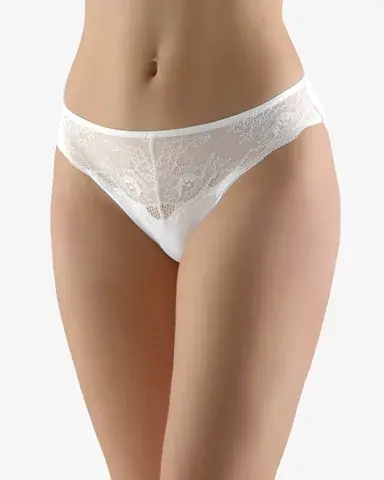 Dámské klasické kalhotky s úzkým bokem GINA 10220P bílá M/L