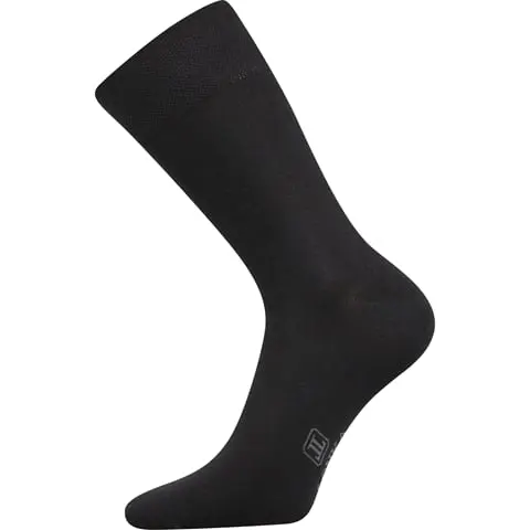Barevné společenské ponožky Lonka DECOLOR černá černá 39-42 (26-28)