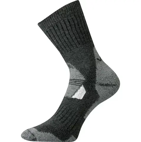 Nejteplejší termo ponožky s merino vlnou VoXX STABIL - tmavě šedá tmavě šedá