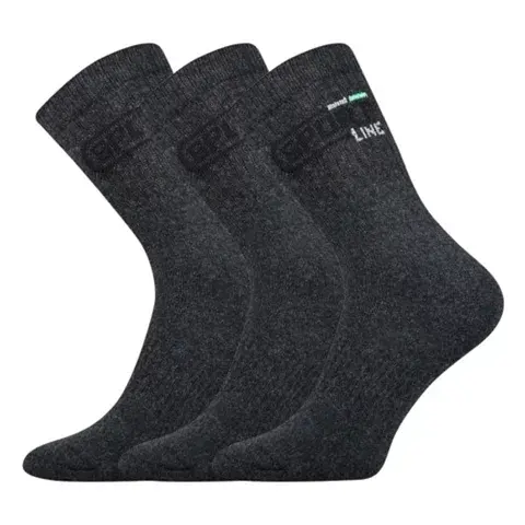 Ponožky SPOT 3 pack tmavě šedá tmavě šedá