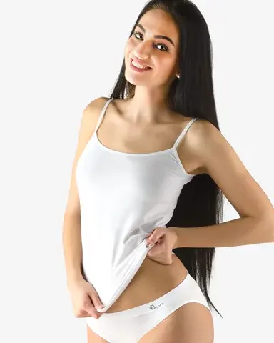 Dámská prodloužená košilka GINA 08029P bílá S/M
