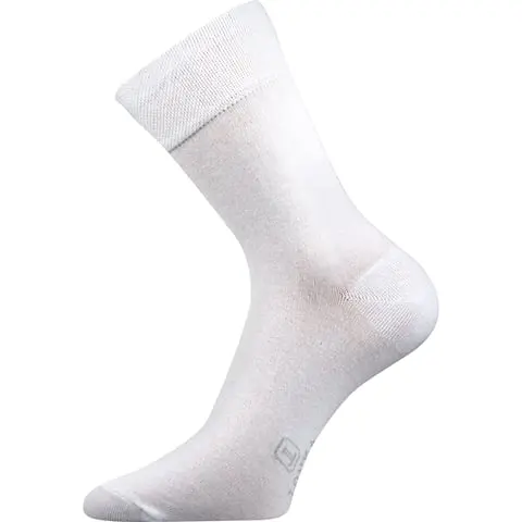 Ponožky společenské Lonka DASILVER bílá bílá