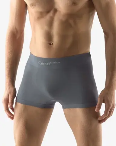Pánské boxerky s kratší nohavičkou GINO 53004P tm. šedá L/XL