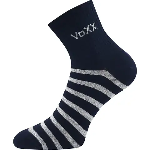 Dámské ponožky VoXX BOXANA tm.modrá pruhy tmavě modrá