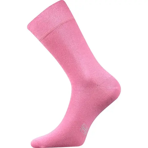 Barevné společenské ponožky Lonka DECOLOR růžová růžová