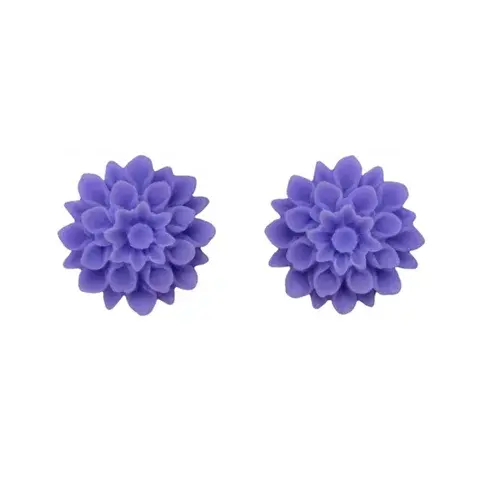 Náušnice - FLOWERSKI VIOLET VIOLET