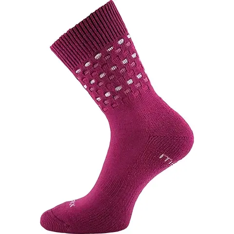 Dámské merino ponožky s froté chodidlem VoXX JOHANNA - fuxia fuxia