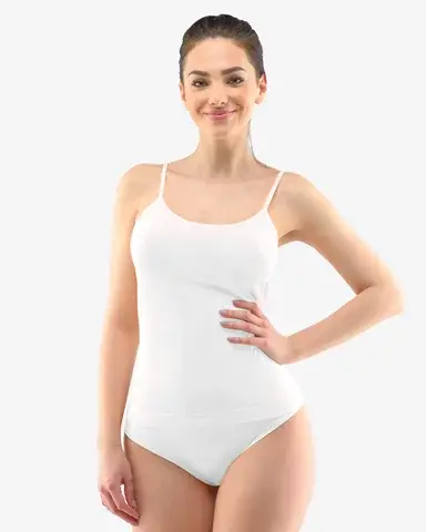 Košilka prodloužená GINA Bamboo 08026P bílá L/XL