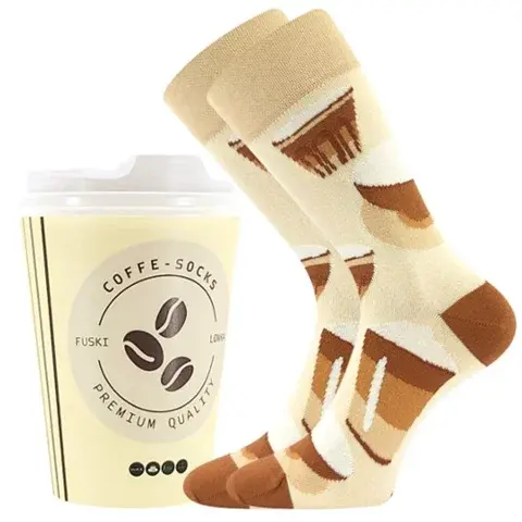 Ponožky Lonka COFFE socks vzor 3 vzor 3 38-41 (25-27)