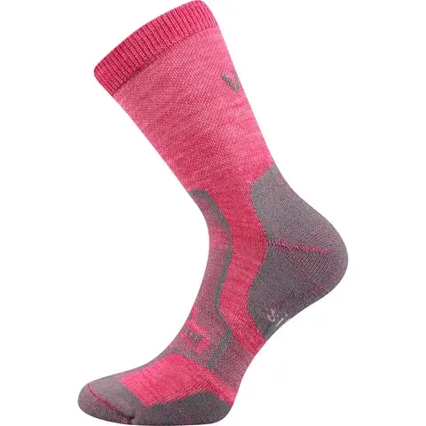 Nejteplejší merino ponožky se stříbrem VoXX GRANIT - růžová růžová