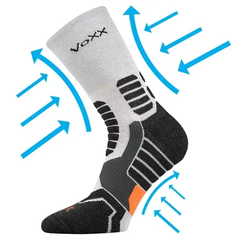 Kompresní ponožky VoXX RONIN světle šedá světle šedá