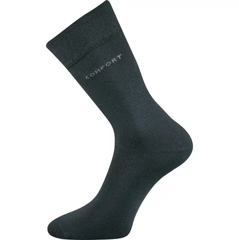 Bavlněné ponožky COMFORT tmavě šedá tmavě šedá