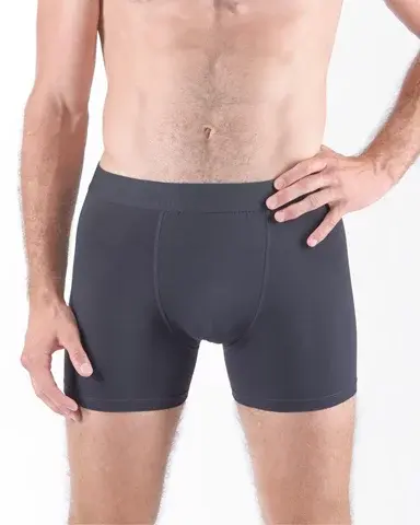 Pánské boxerky s delší nohavičkou GINO 74160P tm. šedá L/XL