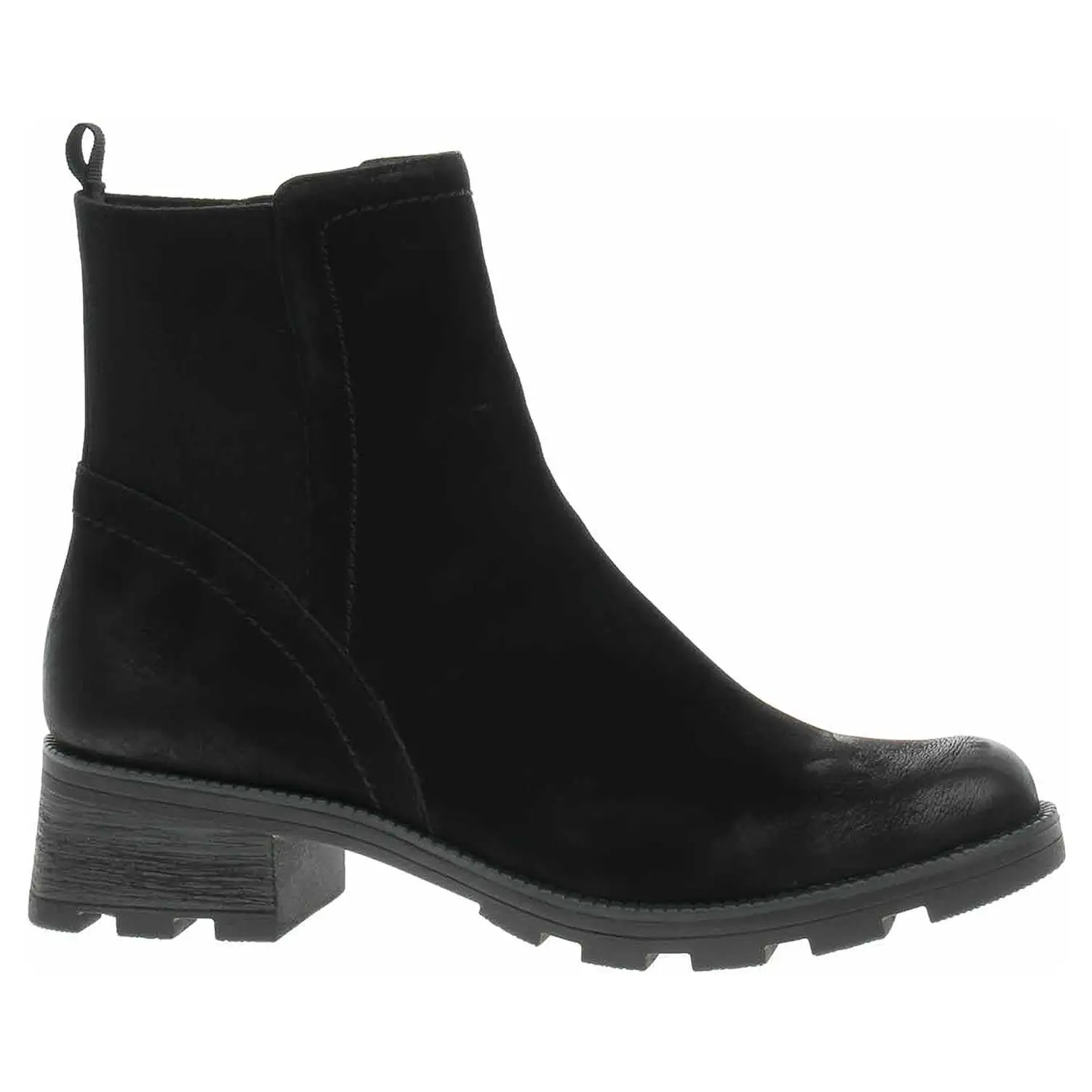 Dámské polokozačky Caprice 9-25227-41 black nubuc 37