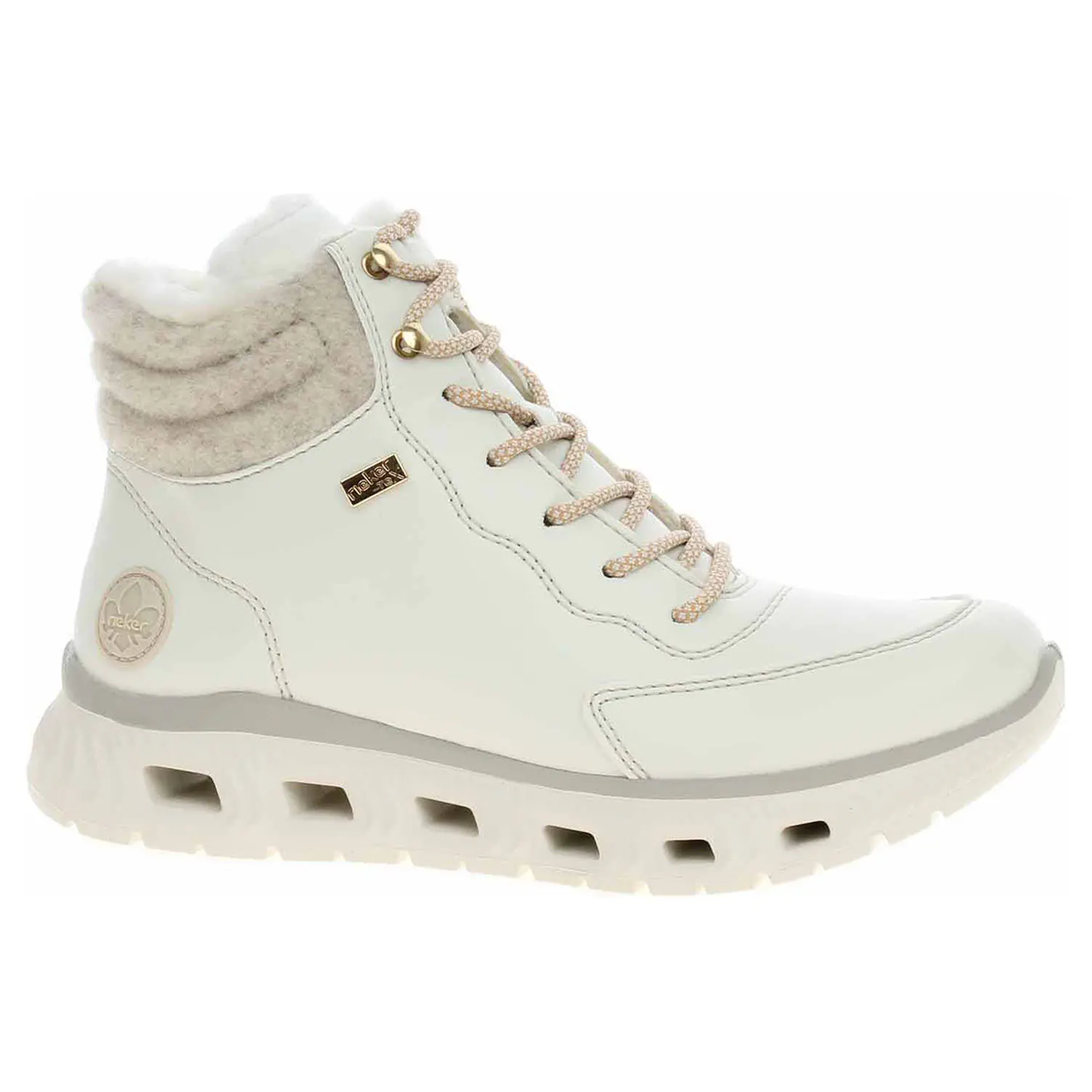 Dámská kotníková obuv Rieker M6010-80 white-sand 39