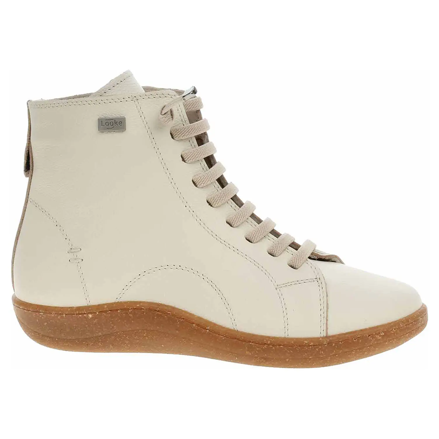Dámská kotníková obuv Look barefoot Prunea L1545 64 creme 39