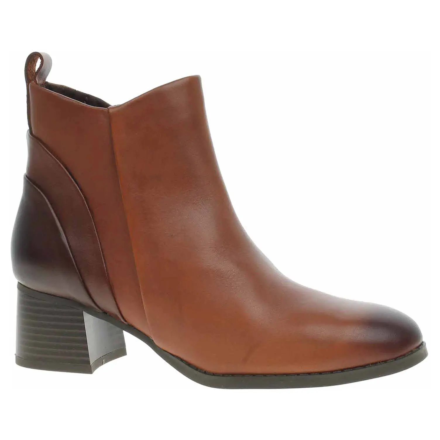 Dámské polokozačky Marco Tozzi 2-25348-43 cognac comb 37