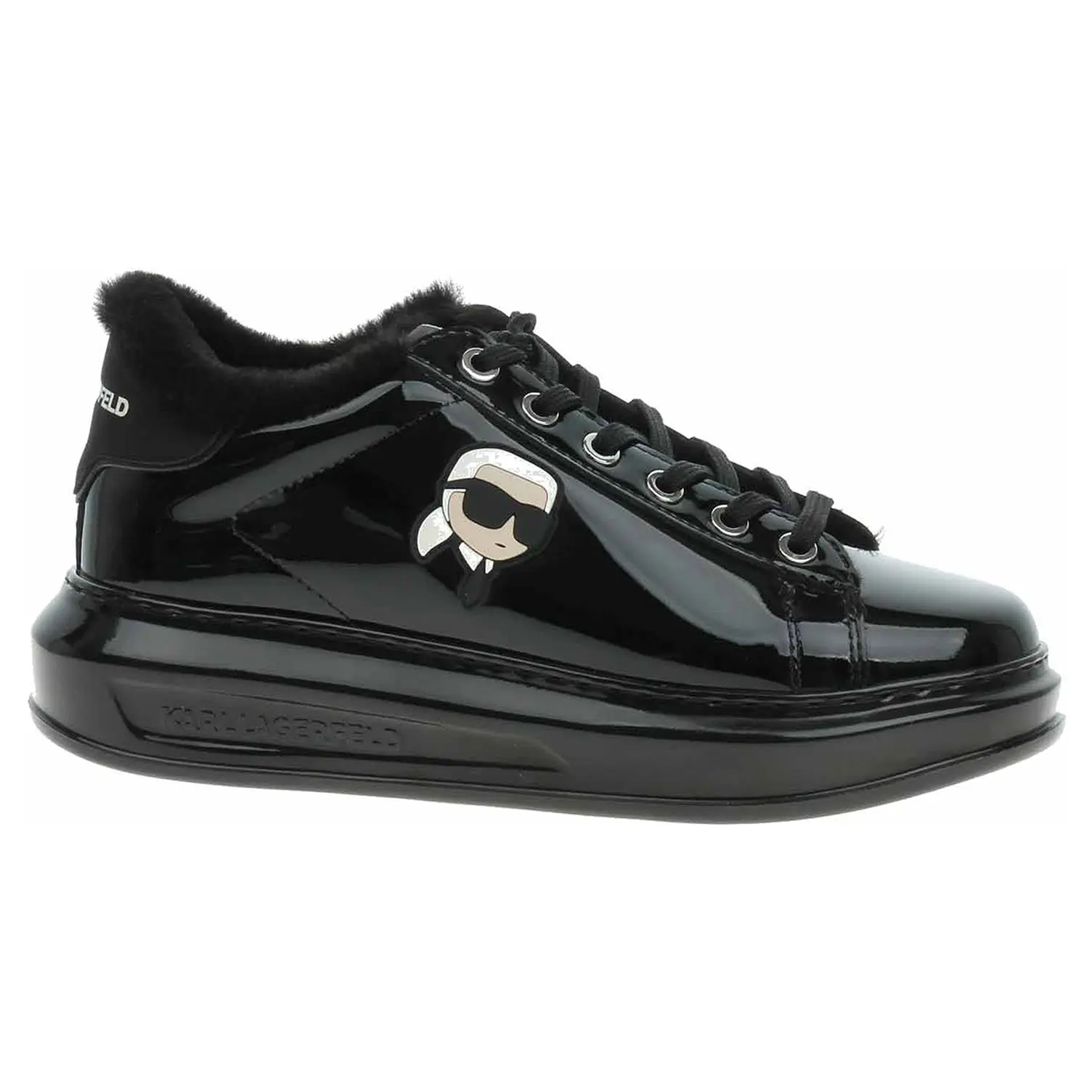 Dámská obuv Karl Lagerfeld KL62531S 1BP Black Patent Lthr 39