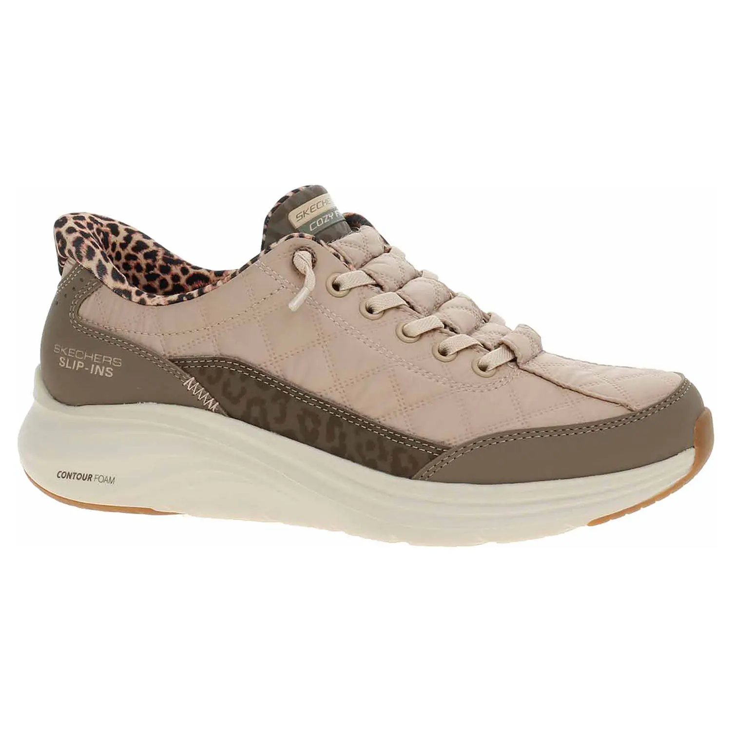 Skechers Slip-ins: Contour Foam - Cozy Fit Leopard Dream brown 40
