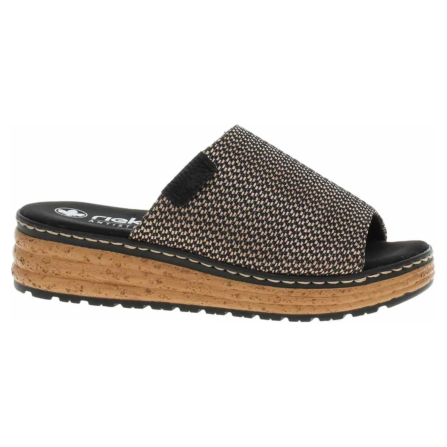 Dámské pantofle Rieker 62768-90 schwarz 38