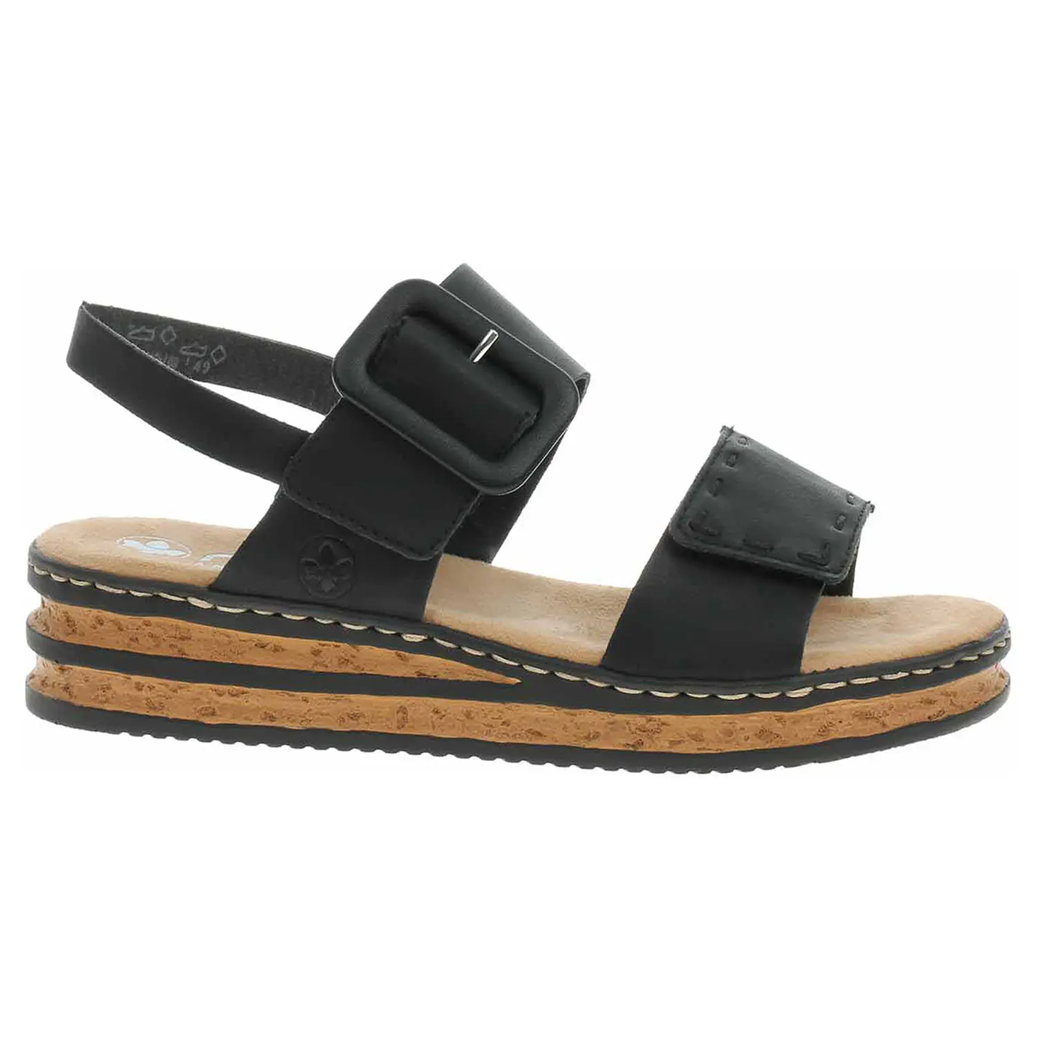 Dámské sandály Rieker 62950-00 schwarz 40