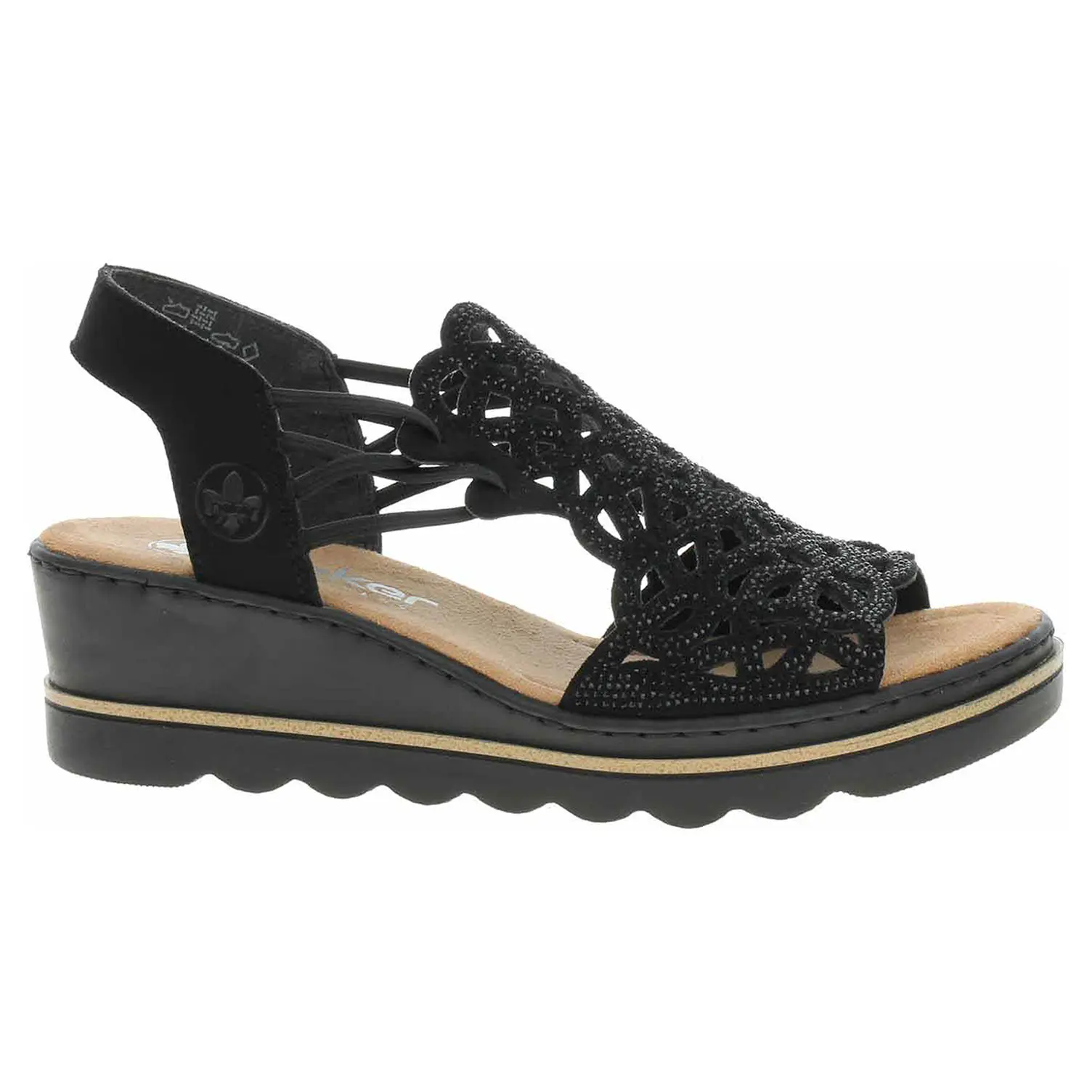Dámské sandály Rieker 67465-00 schwarz 37