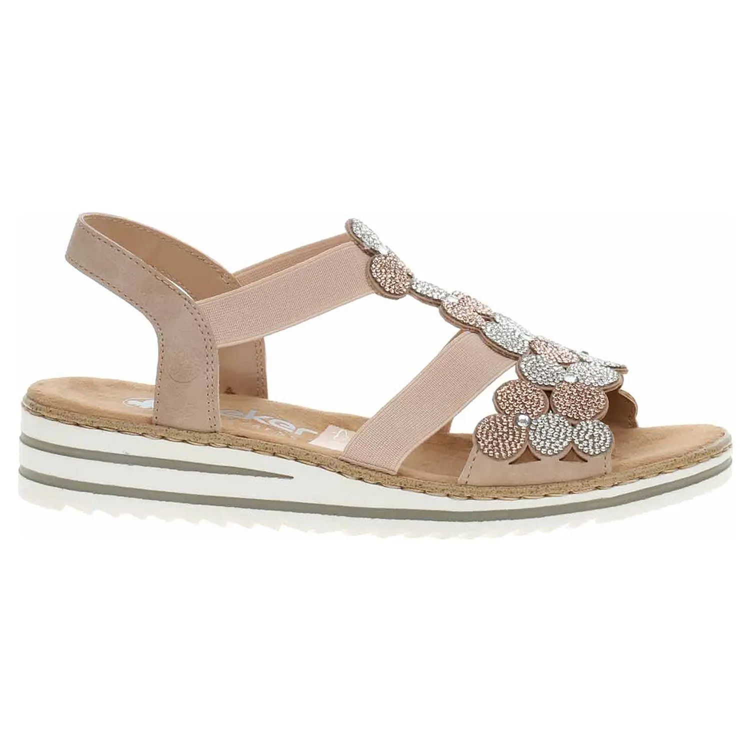 Dámské sandály Rieker V0613-90 rosa 38