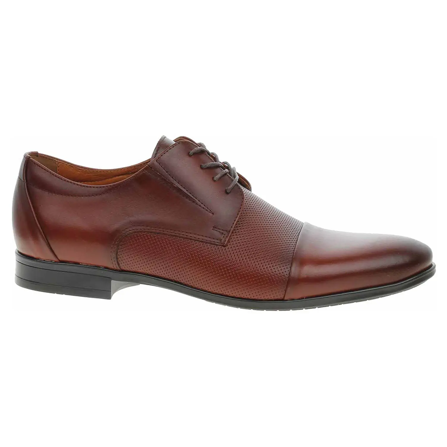 Polobotky Barton pánské společenské M23100 hnědá 42