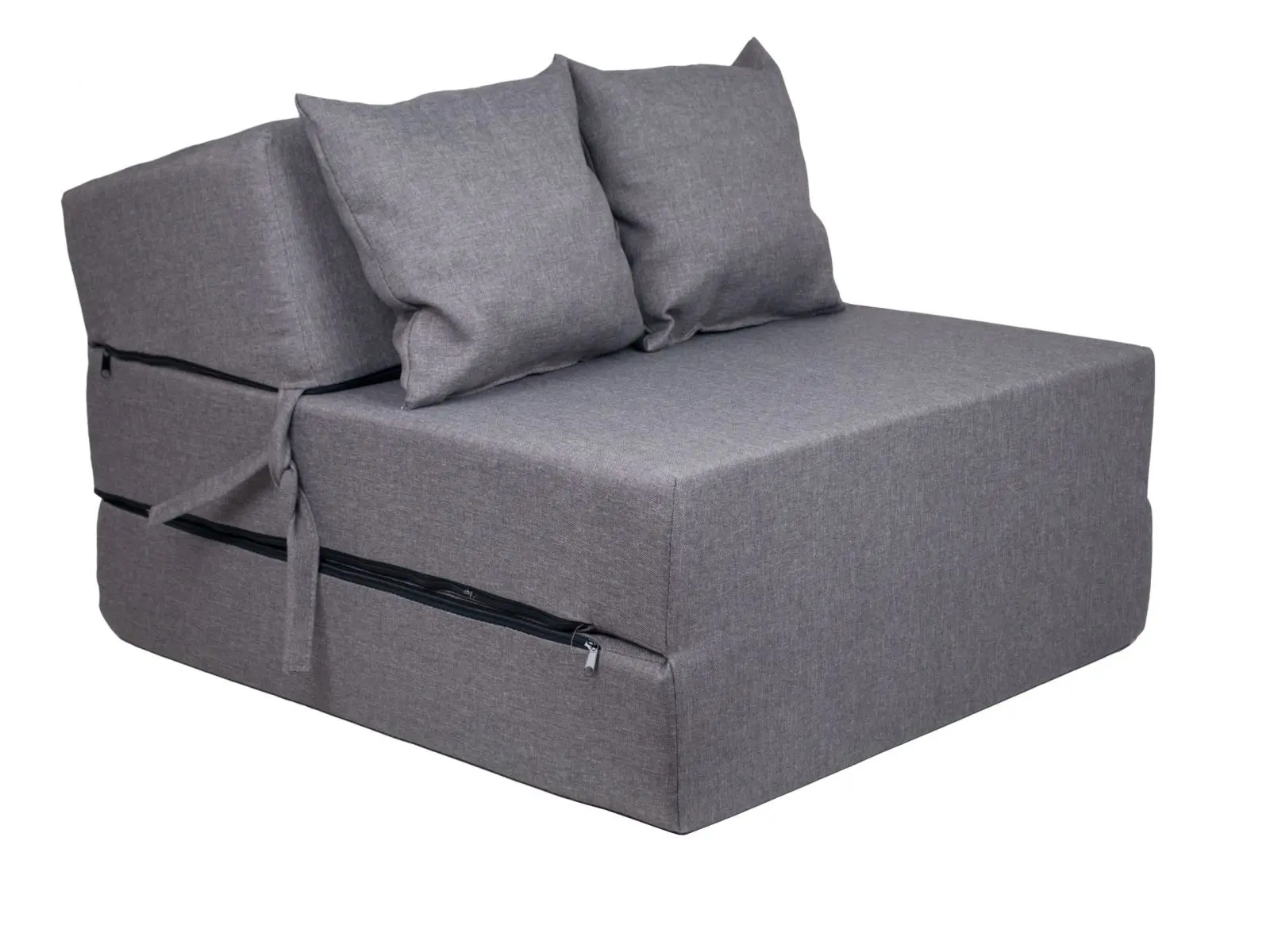 Fimex Rozkládací křeslo - matrace pro hosty Comfort Sawana šedé 70x200x15 cm