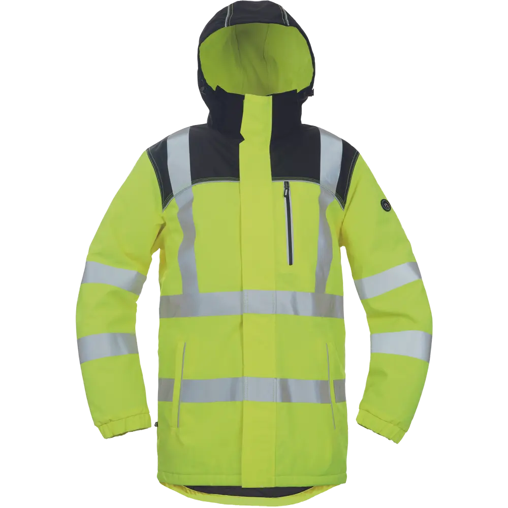 Zateplená zimní HI-VIS bunda KNOXFIELD HVPS ,žlutá,vel.S