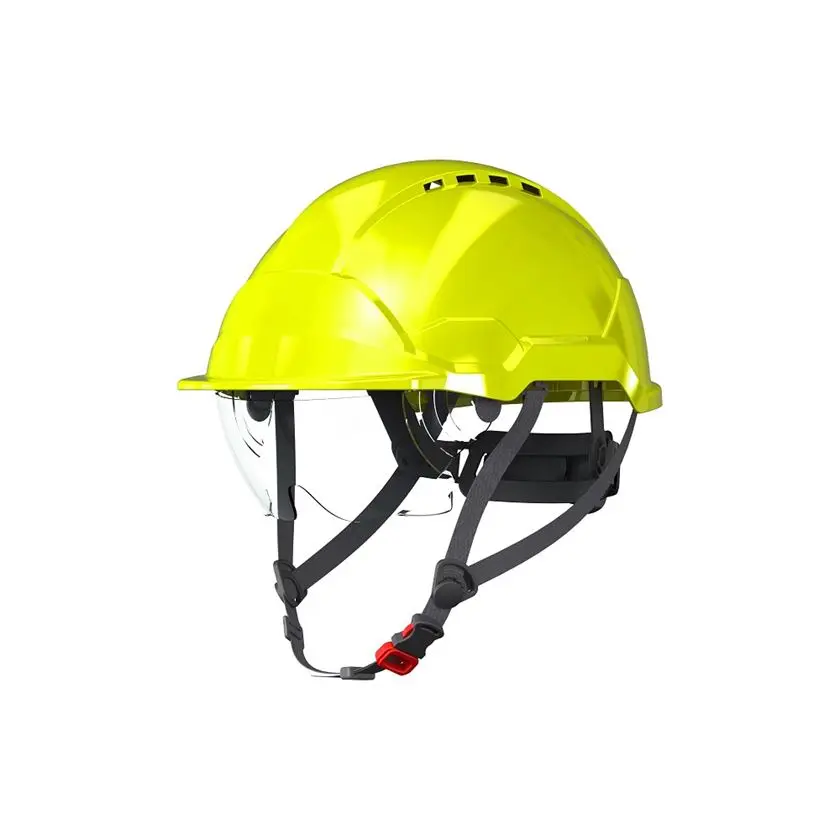 Přilba PAB WH1-0 s integrovaným zorníkem, hi-viz