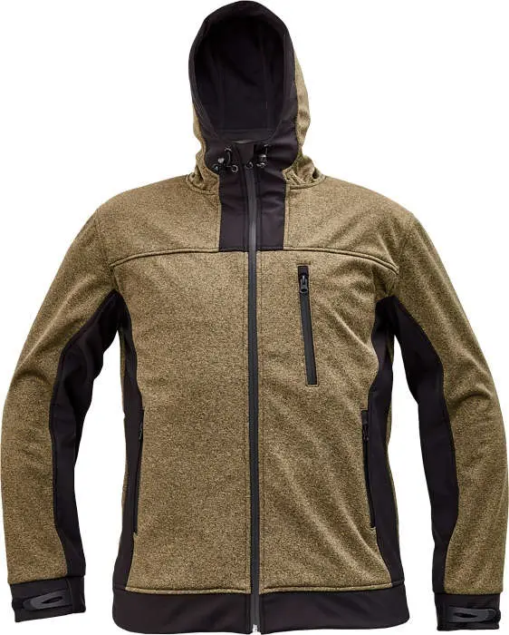 HUYER softshellová bunda béžová vel.XL