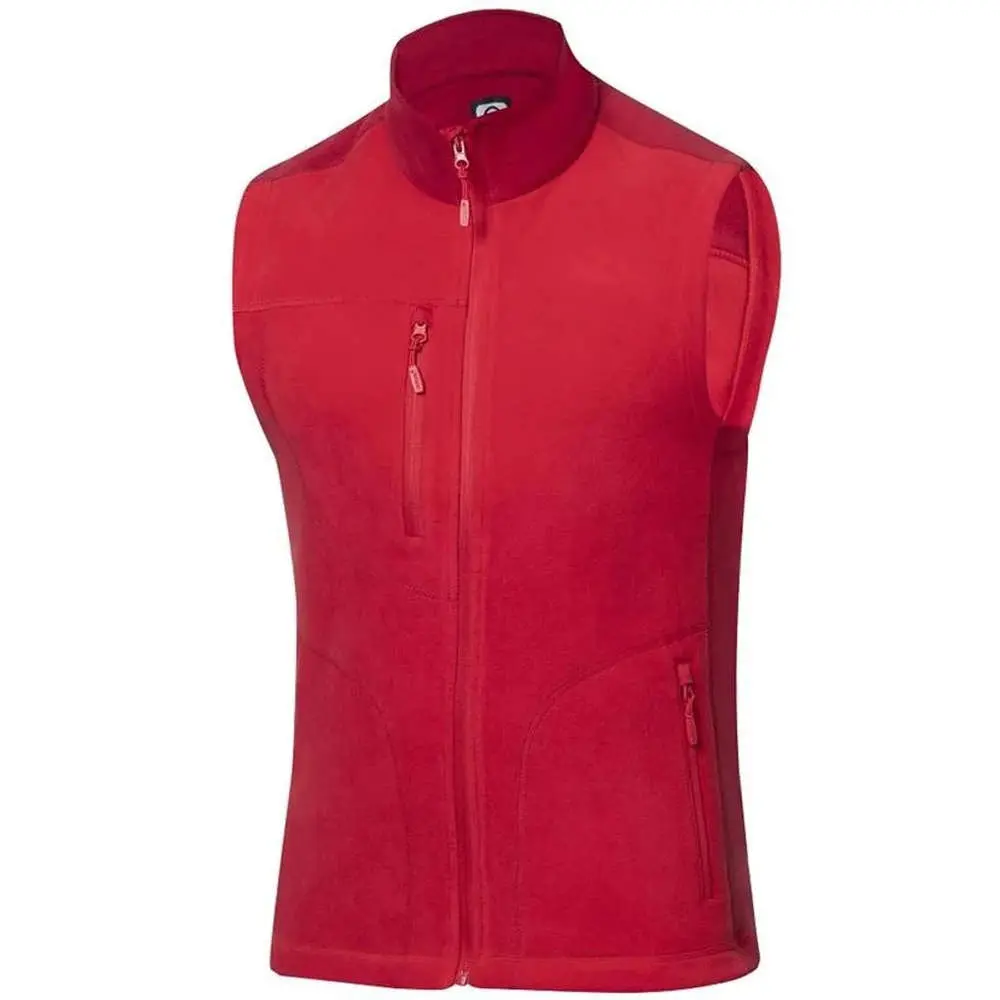 Vesta fleece MARTIN pánská červená vel.4XL
