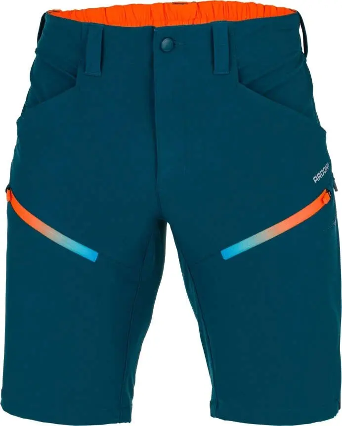 Softshellové kraťasy CREATRON® modrá neon vel.46