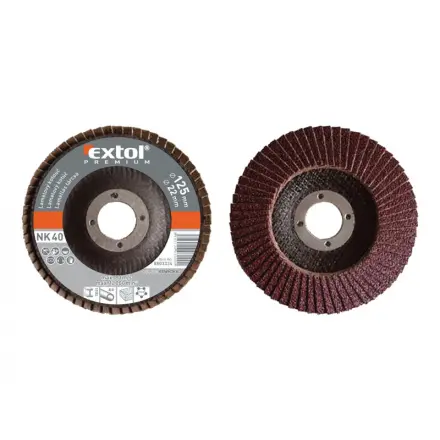 Extol Premium kotouč lamelový šikmý korundový, P40, O 125mm 8803324