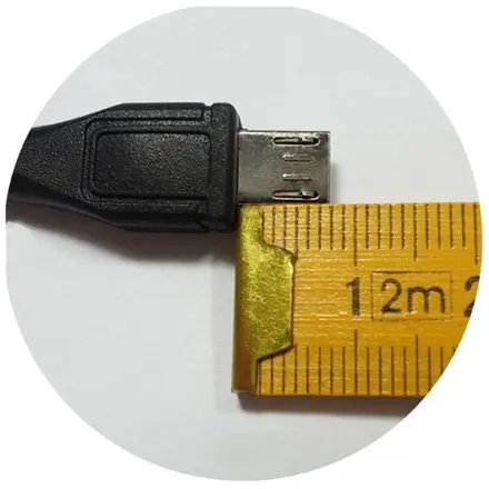 Kabel micro USB 2.0, A-B 1,8m s delším konektorem