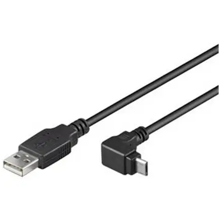 PremiumCord Kabel micro USB 2.0, A-B, 90°, 3m