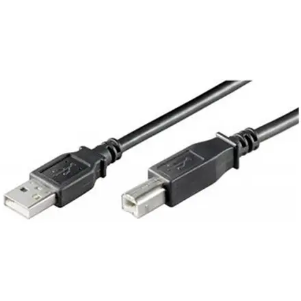 PremiumCord Kabel USB 2.0, A-B, 1m se zahnutým USB-B konektorem 90°