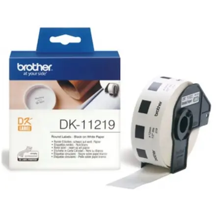 DK-11219 (papírové / kulaté, průměr 12 mm -1200ks) DK11219