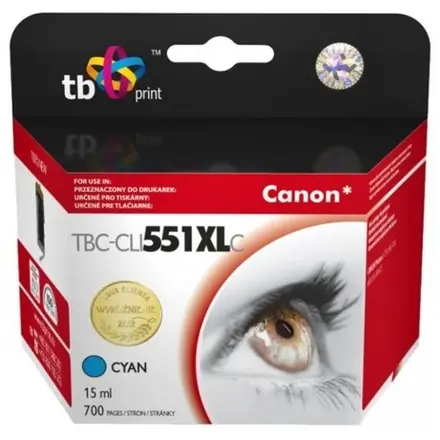 Ink. kazeta TB komp. s Canon CLI-551XL,6444B001 CY TBC-CLI551XLC