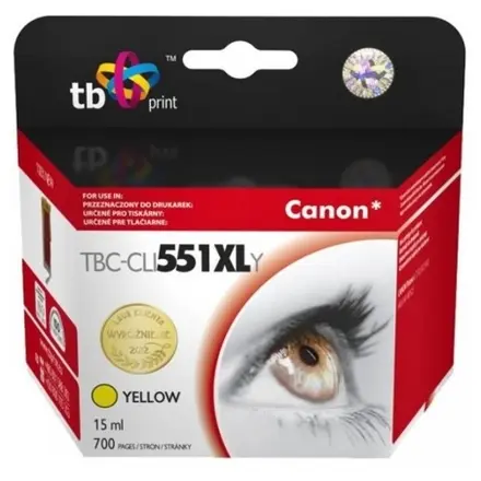 Ink. kazeta TB komp. s Canon CLI-551XL,6446B001 YL TBC-CLI551XLY