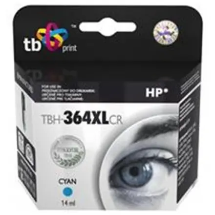 Ink. kazeta TB kompat. s HP CB323EE (No.364), TBH-364XLCR, Cyan TBH-364XLCR